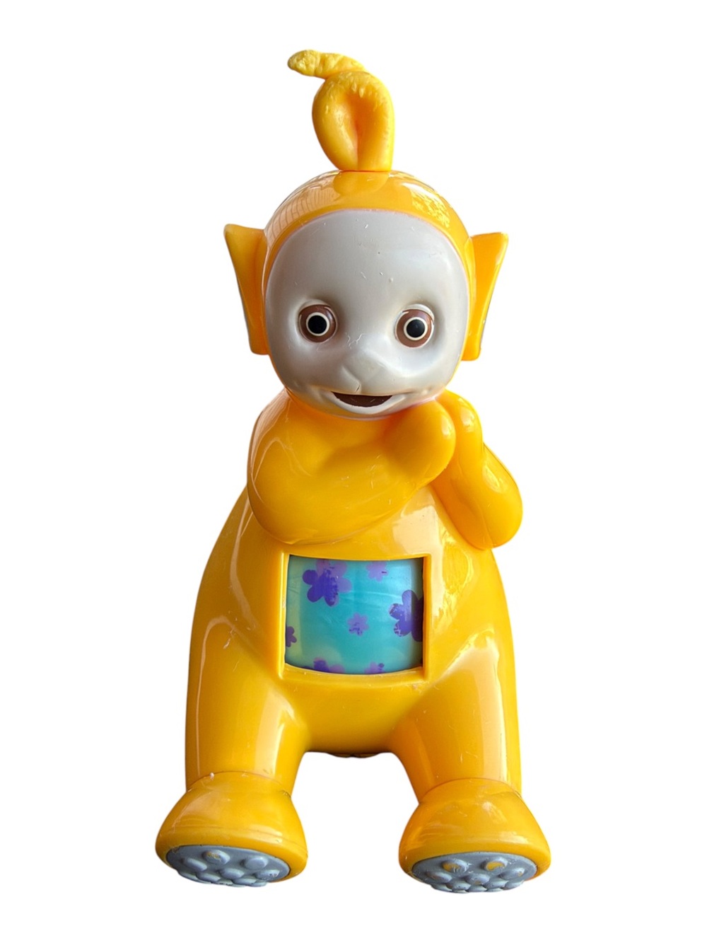 VTG 1998 Teletubbies Laa-Laa Hasbro Ragdoll Roll-Along Toy Figure